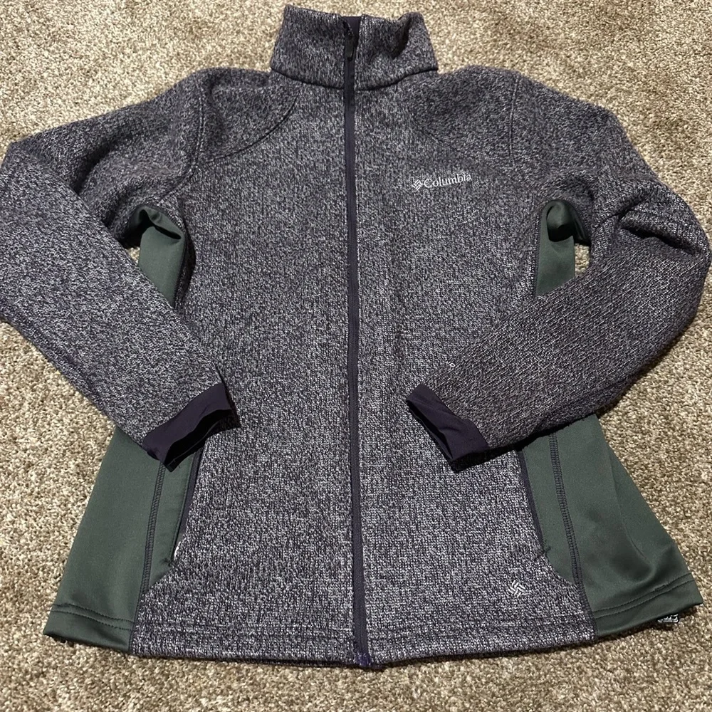 Columbia Heathered purple/gray wind breaker jacket size medium - Picture 1 of 10
